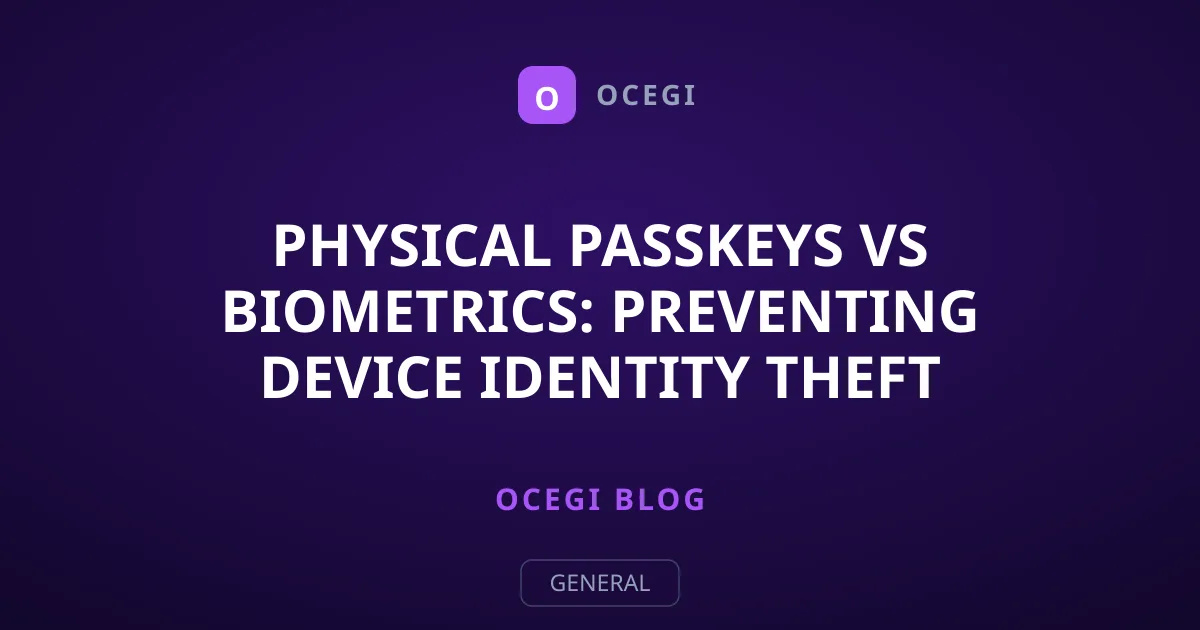 Physical Passkeys vs Biometrics: Preventing Device Identity Theft